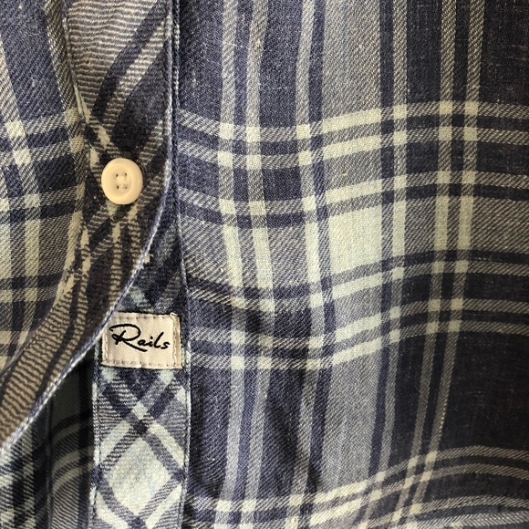 Rails Astrid Cali Blue Tie Cuff Shirt - Picture 8 of 8